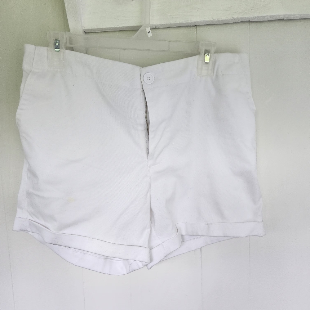 Just Be White Bermudas Lightweight Casual Shorts